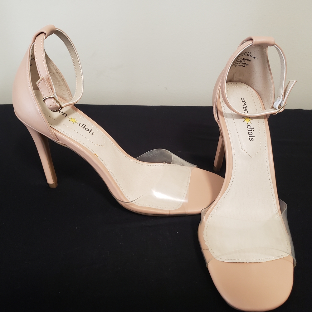Seven Dials Women's Pink Ankle Strap Heels